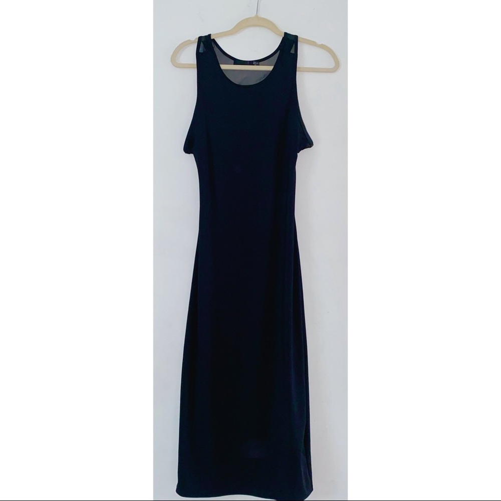 zara open back dress